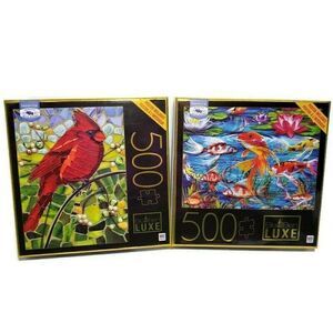 Big Ben Luxe Jigsaw Puzzles Cardinal & Koi Fish